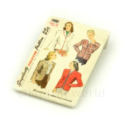 Puppenhaus Miniatur Simplicity Kleid Muster Paket 