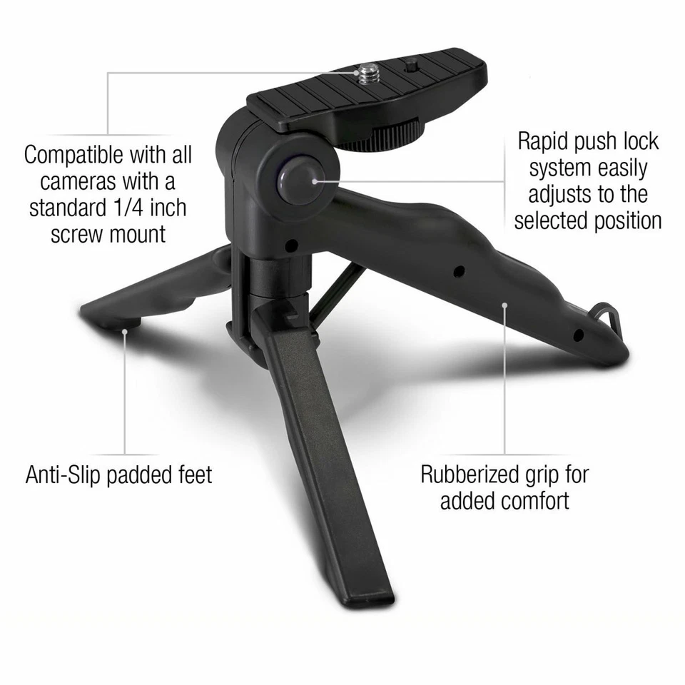Selens Portable Folding Mini Camera iPhone Tabletop Travel Macro Tripod Stand - Image 3 of 4