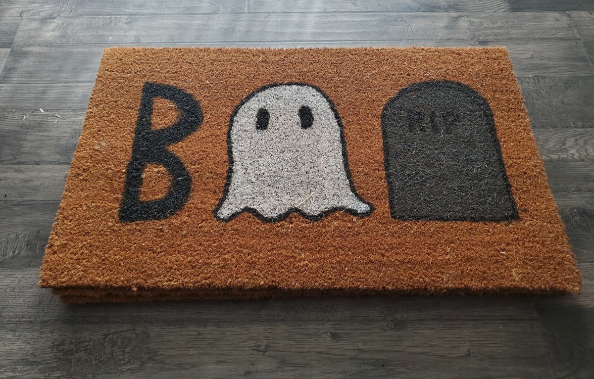 Custom Welcome Coir Doormat Mat| BOO| Fall| Halloween | Welcome 