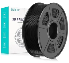 SUNLU PLAPLUS PLA+ 3D Filament Black Spool Roll 1.75mm 1Kg Spool Eco-friendly