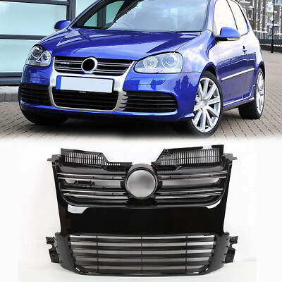 R32 Style Air Intake Grille Gloss Black for VW Golf 5 V MK5 2005-2009