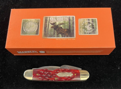 NIB Marbles Genuine Ram Horn Pocketknife MR360