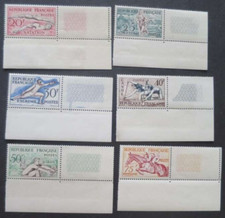 FRANCE YVERT N°960 à 965  Neuf**Gomme  JEUX OLYMPIQUES HELSINKI SERIE 85€ 1952