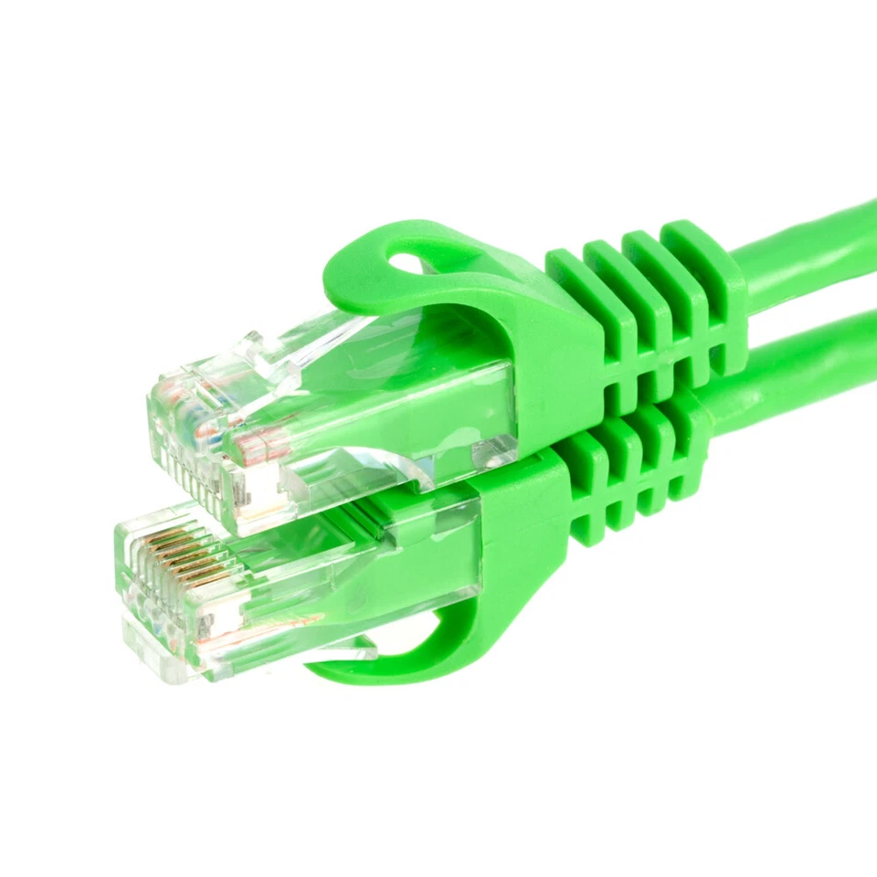 CAT6 Ethernet Patch Cord RJ-45 LAN Network Cable Green 3FT- 20FT Multi-Pack LOT - Image 2 of 4