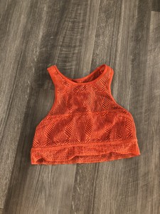 orange lace bralette