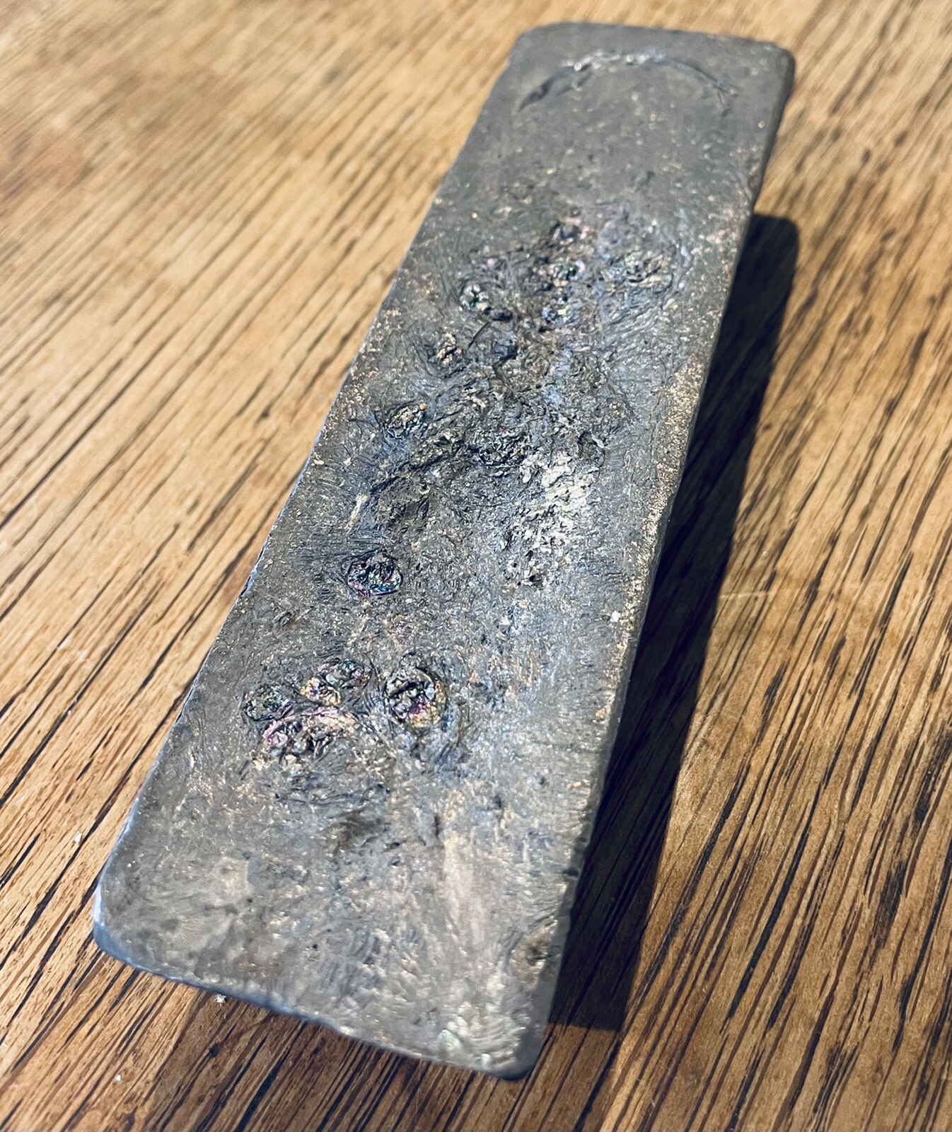 LEAD INGOT 1 (RainCloud).999 Pure 1KG/1000g Bar/Bullion by INGOTS WE