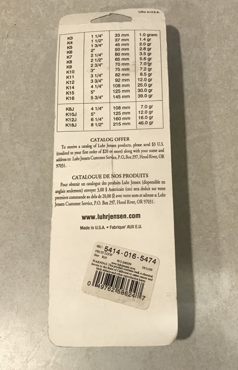 APPÂT DE SAUMON Luhr-Jensen Kwikfish K14/K15 Bouchon de plongée moyen
