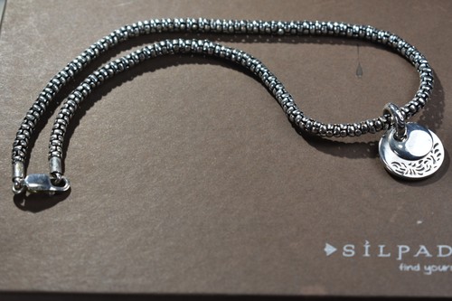 Collar de cadena de palomitas de maíz de plata esterlina Silpada N1106 S0959 colgante grabado $138 - Imagen 11 de 12