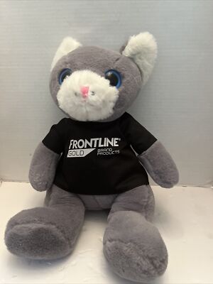 FRONTLINE GOLD PLUSH DOLL FIGURE (NAVC) VETERINARY PROMO TABBY PET CAT MASCOT