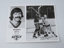 Bob Murdoch Los Angeles Kings Signed Autographed Original 10X8 Hockey Photo