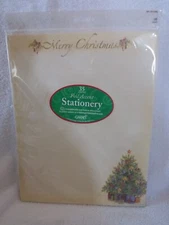 New Gartner Studios Foil Accent Stationery Merry Christmas & Tree 35 Sheets