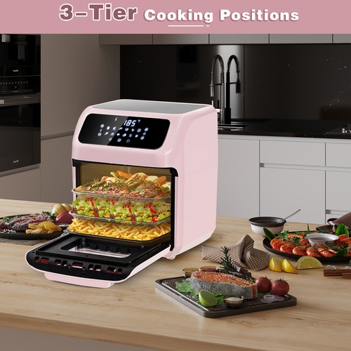 12L Air Fryer Oven w/ Rotisserie Healthy Cooker Kitchen Frying 12 Presets 1800W - Picture 2 of 12