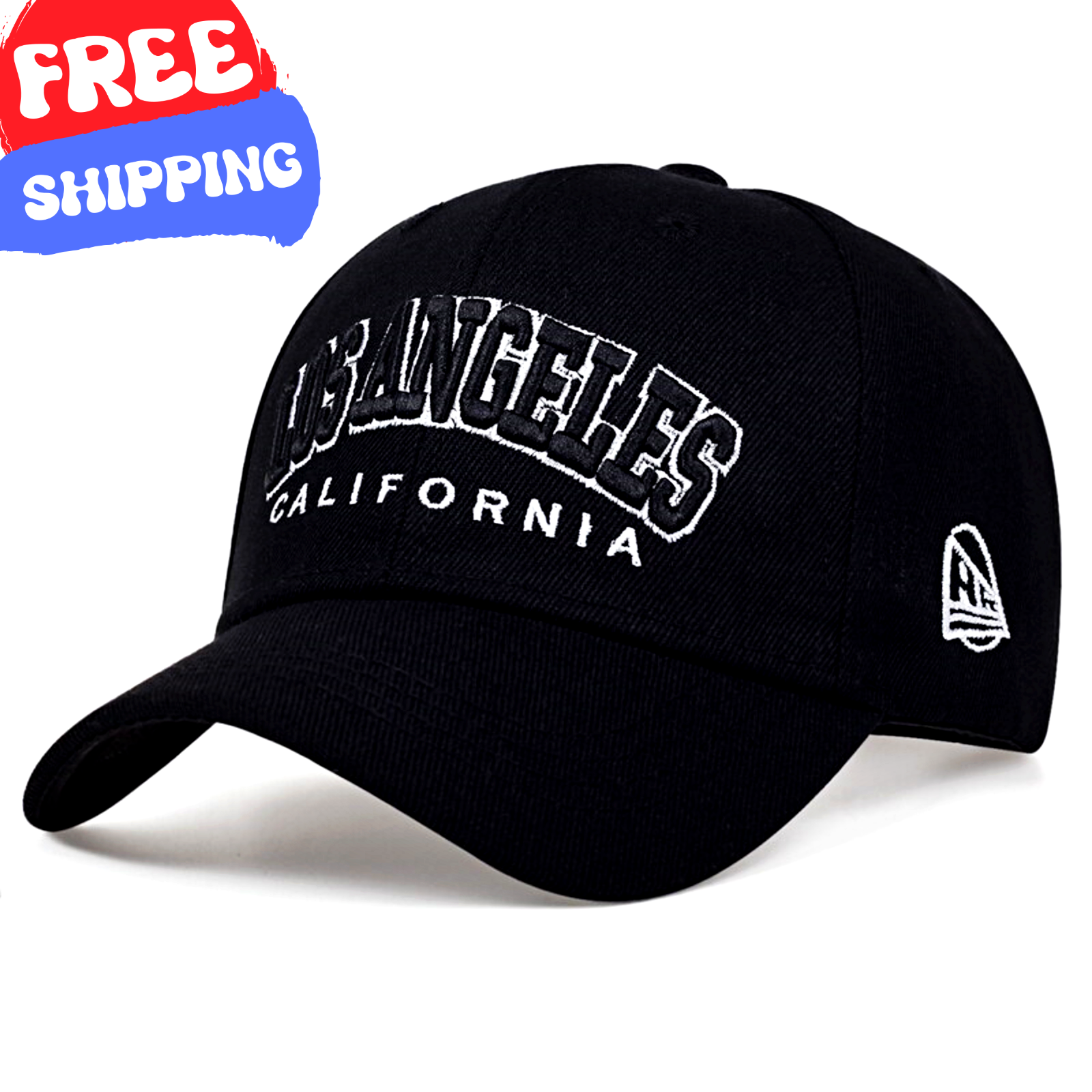 BASEBALL CAP Casual Fashion Outdoor Sun Hat Sport Style Unisex Los Angeles Black