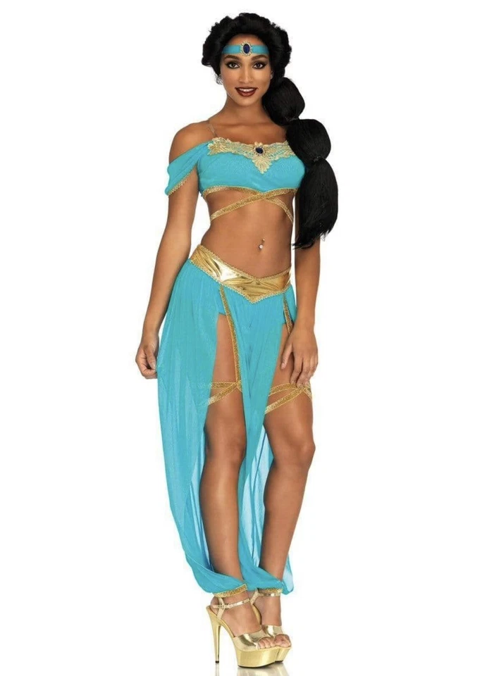 Disfraz Leg Avenue Princesa Jazmín Oasis Princesa Mujer Adulto Talla Pequeña Foto 2 de 4