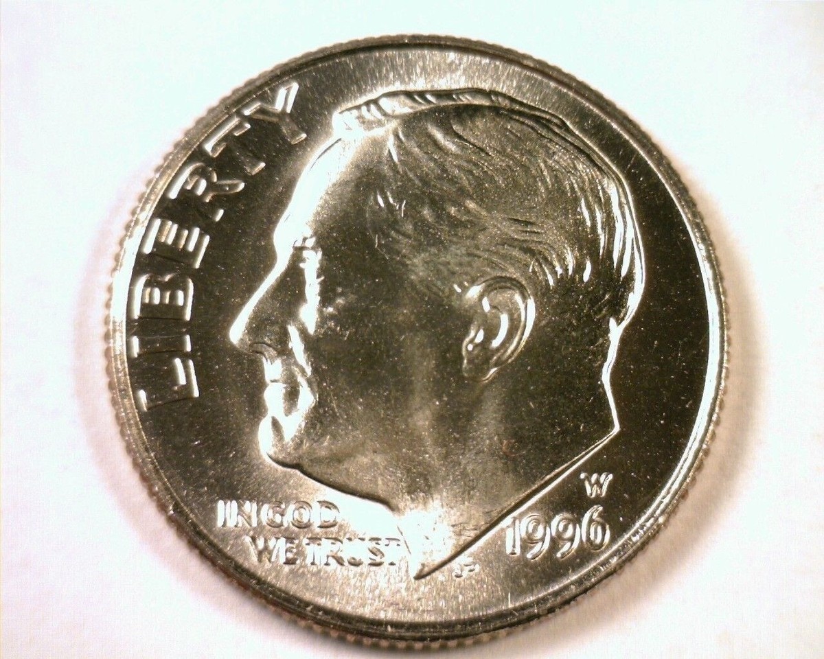 ヒンカ　dime 1996-W ROOSEVELT DIME SUPERB UNCIRCULATED SUPERB UNC. NICE