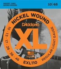 5 Sets D'Addario EXL110 Nickel Wound Regular Light Gauge 10-46