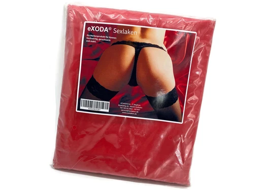 Sexlaken wasserdicht und waschmaschinenfest rot 200x230 cm kein Latex