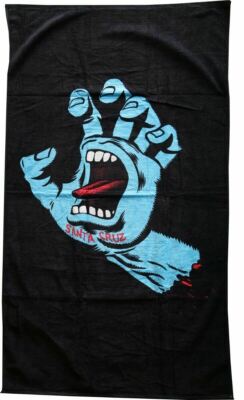 Santa Cruz SCREAMING HAND Jumbo Beach Skateboard Towel BLACK | eBay