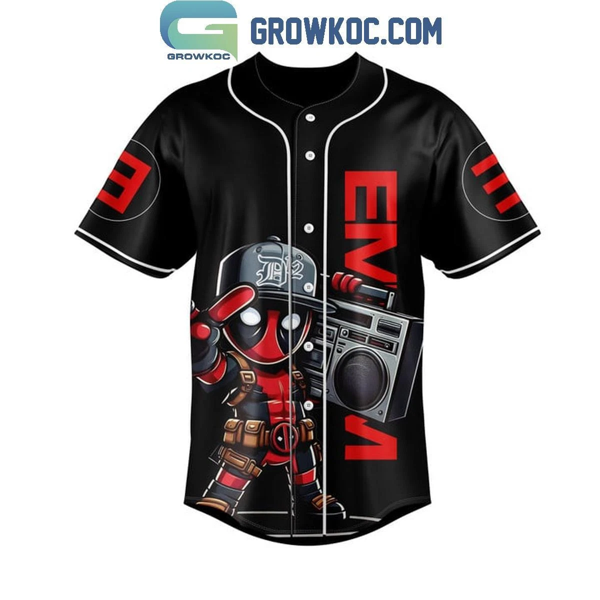 Eminem Deadpool Guess Who’s Back For The Last Trick Baseball Shirt