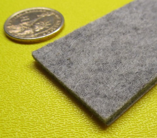 F7 Adhesive Backed Felt 1/8" Thick x 1.50" Wide x 10 Foot Roll - Picture 3 of 10