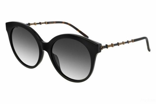 Occhiali da Sole Uomo Donna Gucci 0653S 001 Nero Tondi Rotondi Grigio  Sfumati | eBay