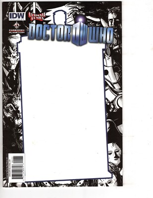 Doctor Who #1 CP Wilson III/ Strutz Blank Sketch 11th TARDIS Frame Variant IDW