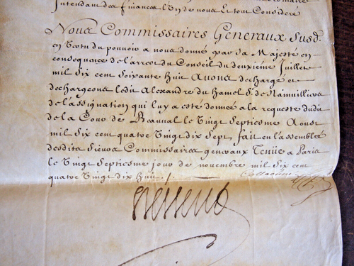 1698 VELIN d'assignation relatif à une usurpation de titre de noblesse - Picture 4 of 6