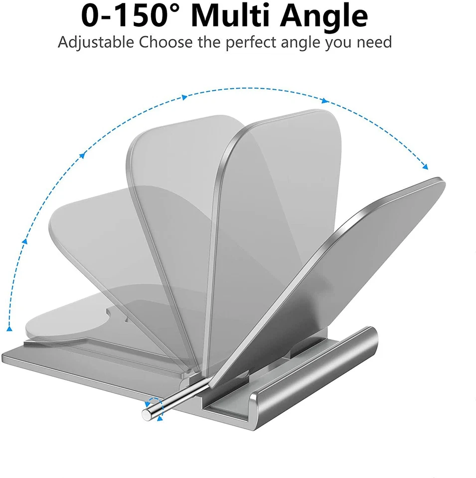 Adjustable Phone Holder Stand Foldable Thin Cradle Desk Mount For iPhone Samsung - Image 2 of 4