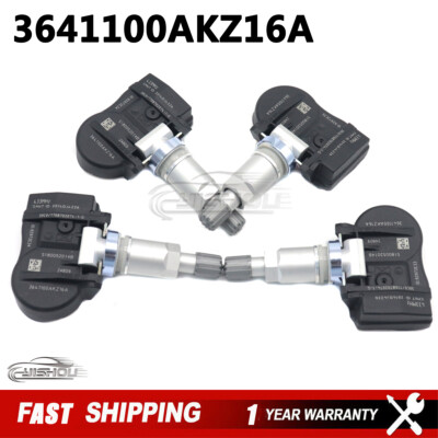4pcs 3641100AKZ16A TPMS Tire Pressure Sensors For Great Wall Wingle 5 C50 433MHz