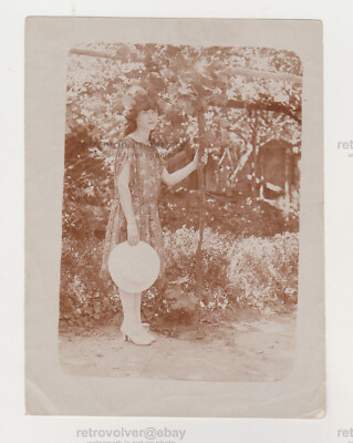 Pretty Cute Young Woman Charming Attractive Lady Girl Nice Snapshot Old Photo