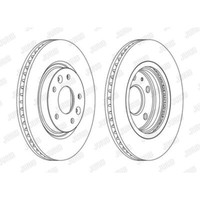 Jurid 2X Bremsscheiben Vorne Ø296 Mm BelüFtet Beschichtet FüR Nissan Qashqai II