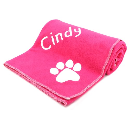 Hundematte Hundedecke mit Namen Bestickt Fleecedecke Matte Tierbett Schlafplatz - Picture 17 of 18