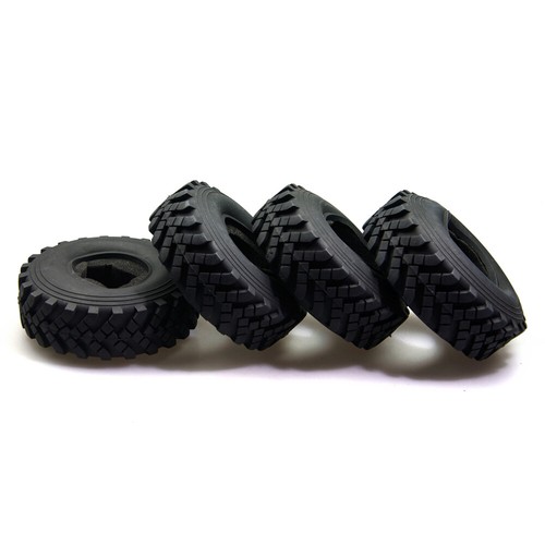 4PCS 2.2" 40mm Beadlock Wheels Rim Tires tyre For 1/10 Axial Wraith RC Crawler - Picture 5 of 6