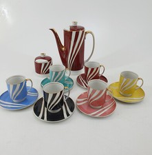 Vintage Kaffee Set Krokus Manufaktur Cmielow Poland von Wincent Potacki 1962
