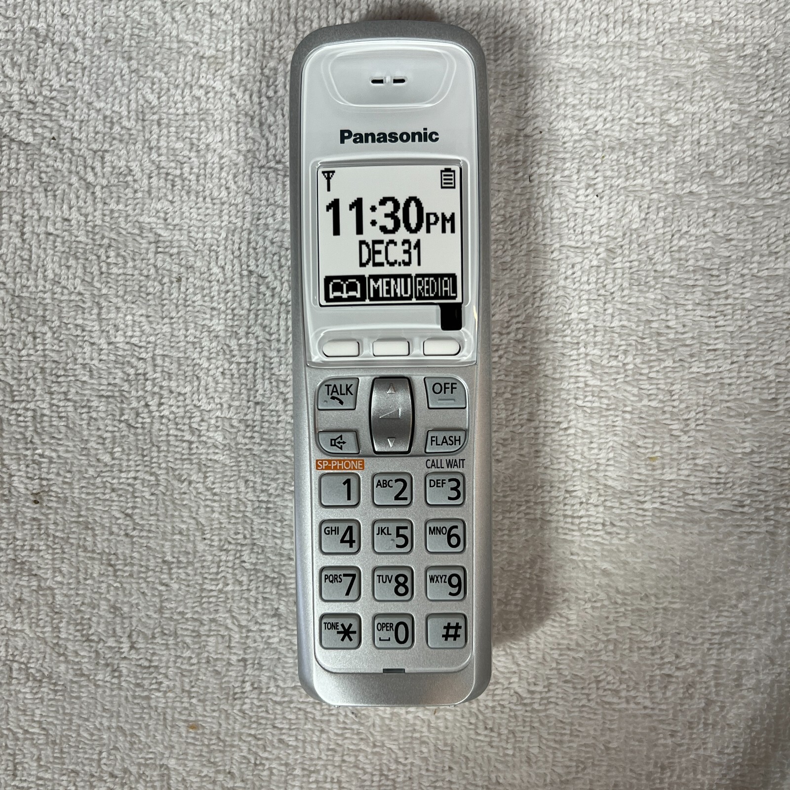 NEW Panasonic KX-TGA642 Cordless Expansion Handset Only White No Batteries