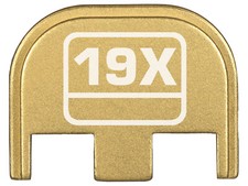 for Glock 17 19 Gen 5 Slide Cover Rear Plate Anodized Aluminum, USA Made, 19X