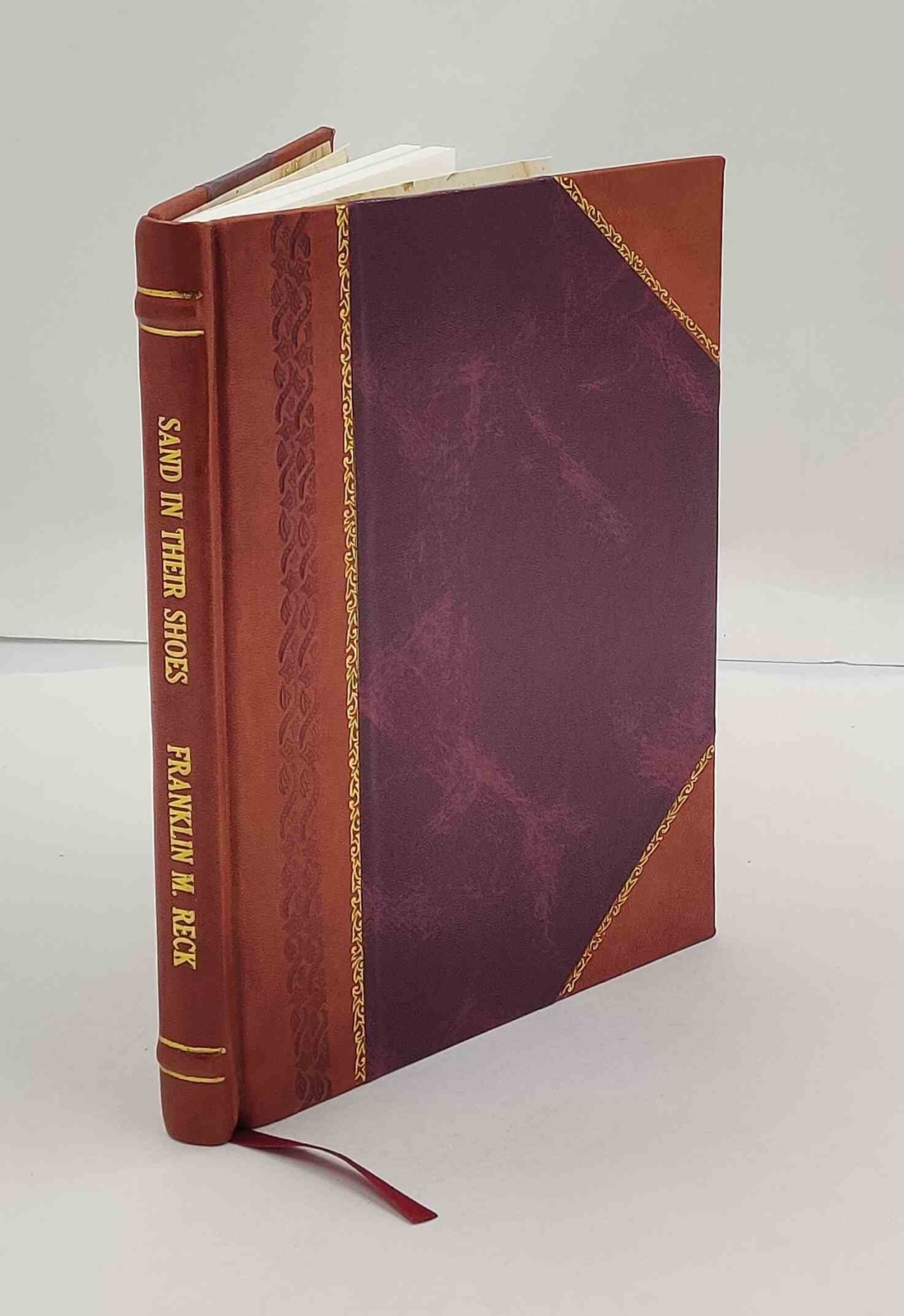 Sand in their shoes; the story of American Steel Foundries. 1952 [Leather Bound]