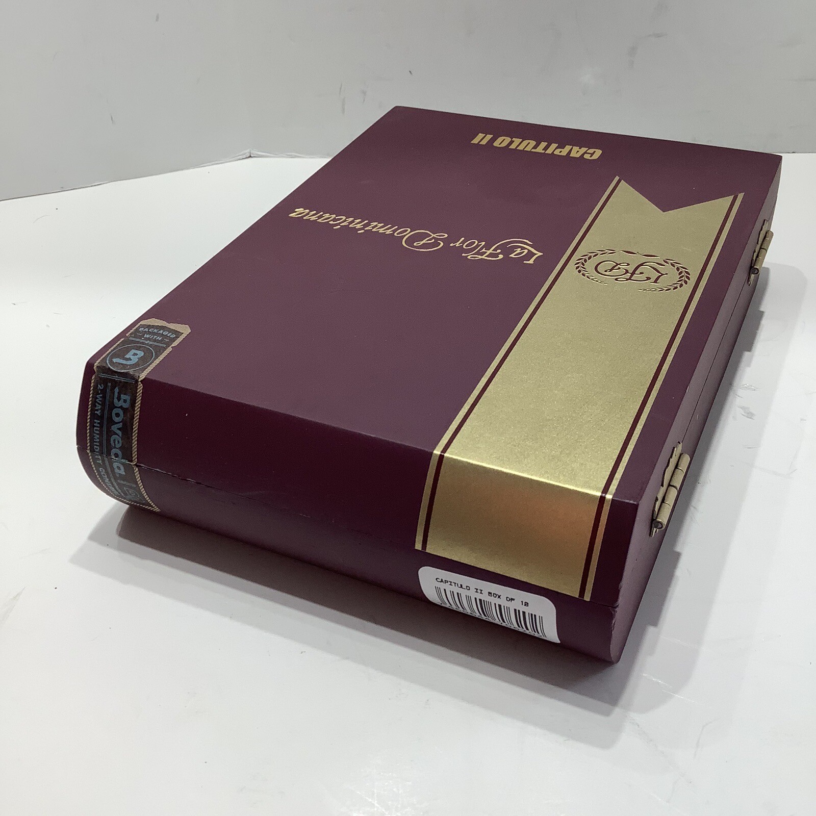 La Flor Dominicana Capitulo II Empty Wood Cigar Box 5.5" x 5.5" x 2"