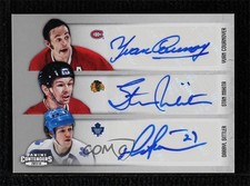 2013 Playoff Contenders Sixes Darryl Sittler Mark Messier Ray Bourque Auto ev1
