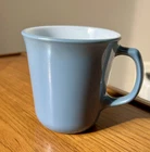 Vintage Pyrex Corning Slate Country Blue White Milk Glass Coffee Mug