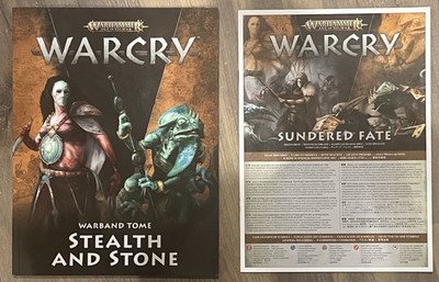 WARHAMMER AGE OF SIGMAR AOS WARCRY WARBAND TOME Sundered Fate RPG Books 2022