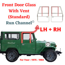 Paire Toyota Land Cruiser FJ40 FJ45 BJ40 Run Channel STANDARD Verre de...