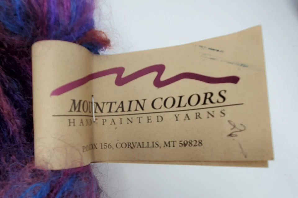 Mountain цвета пряжи вручную цвет сумасшедшая женщина Mohair смесь (лот из 3) новый с Ярлыками - Изображение 3 из 4