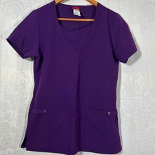 Dickies Scrub Top XS Purple Performance Style 82814