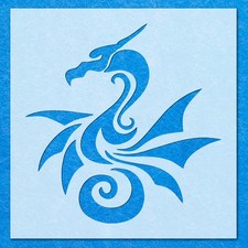 Dragon Tribal Stencil Stencil, Mylar Airbrush Painting Wall Art Crafts
