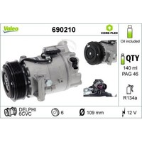 1X Kompressor, Klimaanlage Valeo 690210 Passend FüR Opel Vauxhall