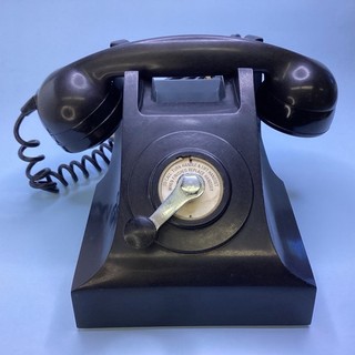 Vintage Bakelite 400 MT Series Black Magneto Crank Telephone UNTESTED(1D) MO#761