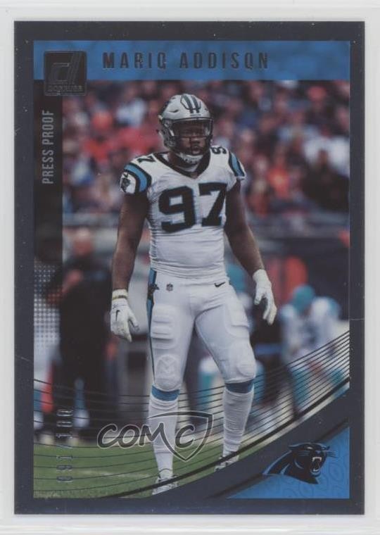 2018 Panini Donruss Press Proof Silver 91/100 Mario Addison #45 Rookie RC 0it8