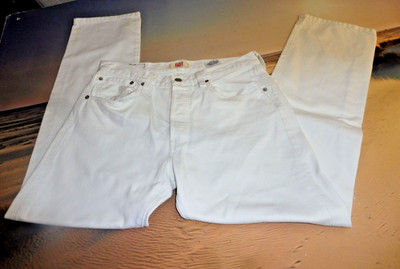 Levis 501 WPl 423 weiss 31 x 30 Straight LEG Button - Fly W 39 cm L 102 cm 
