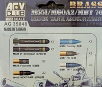 AFV Club AG35048 - 1:35 152Mm Tank Ammuntiton For M551 / M60A2/ MBT 70